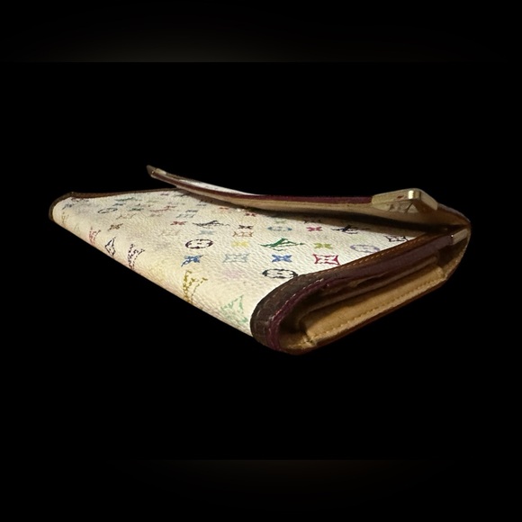 Authentic Louis Vuitton Multicolor Canvas Wallet With Box and DustBag LuxuryCore - Picture 10 of 12